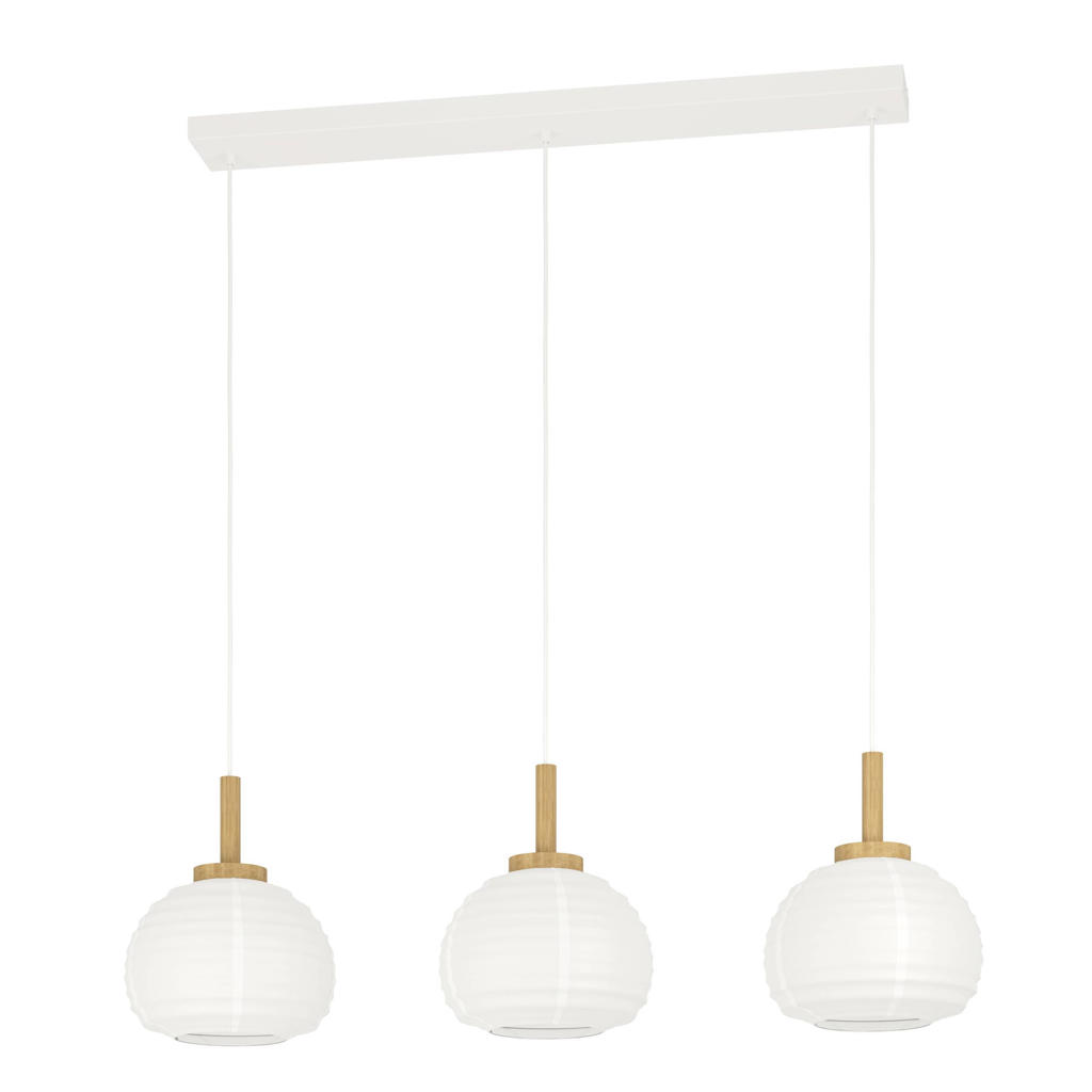 EGLO Summerhill Hanglamp - E27 - 92,5 cm - Wit|Bruin - Papier