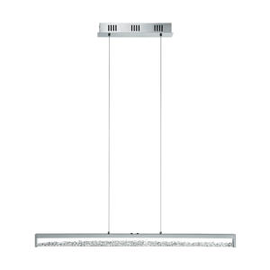 Cardito 1 Hanglamp - Lengte 100 cm - Chroom - Kristal  