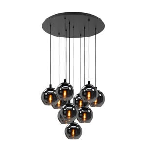 Ariscani Hanglamp - Ø 65,5 cm - Rookglas | Smoke glas - Zwart