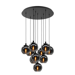 Ariscani Hanglamp - Ø 65,5 cm - Rookglas | Smoke glas - Zwart  