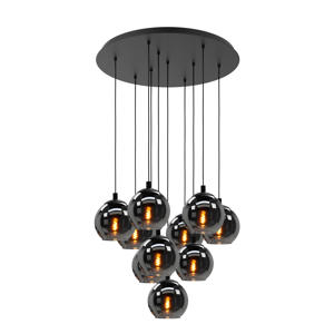 Ariscani Hanglamp - Ø 65,5 cm - Rookglas | Smoke glas - Zwart