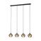 EGLO Stars of Light Lemorieta Hanglamp - E27 - 4-lichts - 111 cm - Zwart|Goud