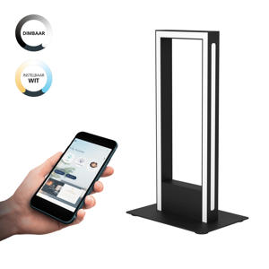 connect.z Salvilanas-Z Tafellamp - 42,5 cm - Zwart/Wit - Instelbaar wit licht - Dimbaar - Zigbee 