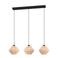 EGLO Midsumer Hanglamp - 3 x E27 - 92 cm - Zwart|Crème - Textiel