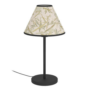 Oxpark Tafellamp - E27 - 41,5 cm - Zwart/Wit/Groen - Bamboe