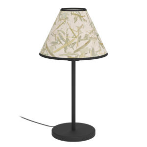 Oxpark Tafellamp - E27 - 41,5 cm - Zwart/Wit/Groen - Bamboe