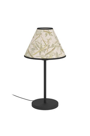 Oxpark Tafellamp - E27 - 41,5 cm - Zwart/Wit/Groen - Bamboe