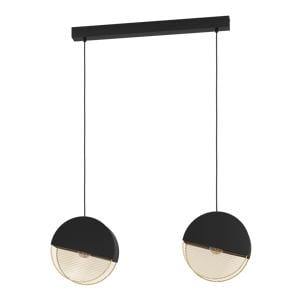 Mumbles Hanglamp - E27 - 86 cm - Zwart/Goud