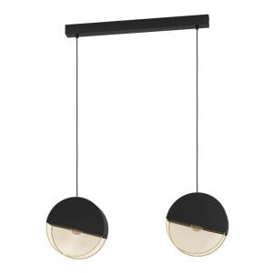 Mumbles Hanglamp - E27 - 86 cm - Zwart/Goud