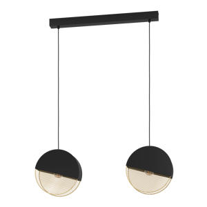 Mumbles Hanglamp - E27 - 86 cm - Zwart/Goud