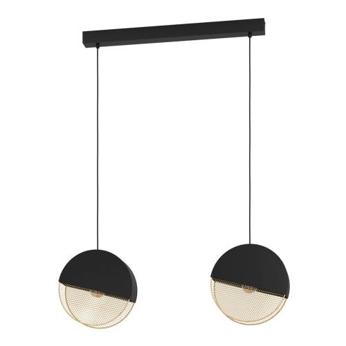 EGLO Mumbles Hanglamp - E27 - 86 cm - Zwart/Goud afbeelding