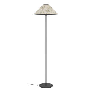 Oxpark Vloerlamp - E27 - 146,5 cm - Zwart/Wit/Groen - Bamboe 