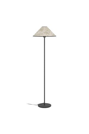 Oxpark Vloerlamp - E27 - 146,5 cm - Zwart/Wit/Groen - Bamboe