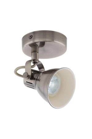Seras Spot - GU10 - 1 lichts - 10 cm - Grijs/Crème