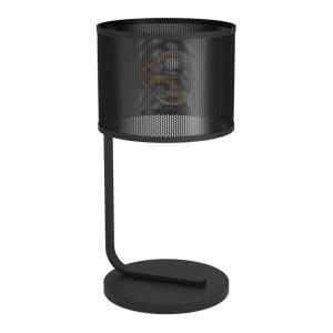 Manby Tafellamp - E27 - 49 cm - Zwart - Staal