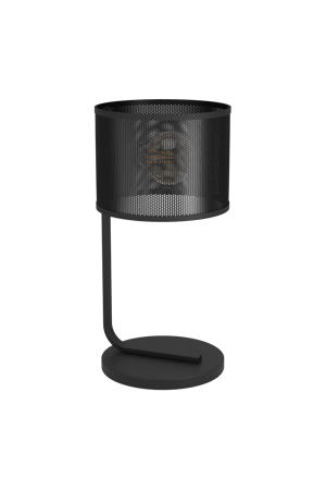 Manby Tafellamp - E27 - 49 cm - Zwart - Staal 