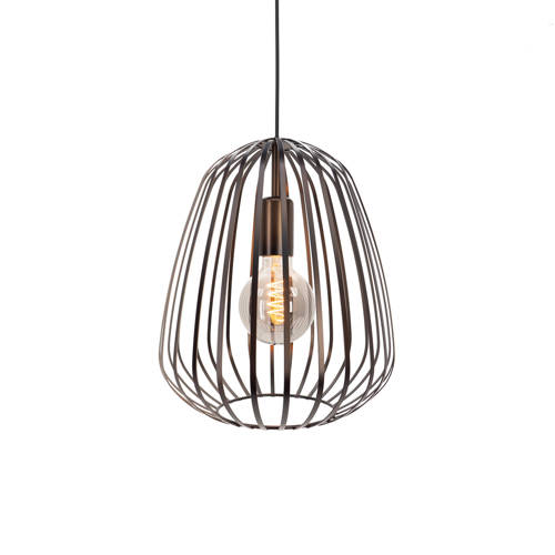 EGLO Espinal Hanglamp - E27 - Ø 28 cm - Brons - Staal afbeelding