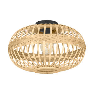Amsfield Plafondlamp - E27 - Ø 45 cm - Bruin/Zwart