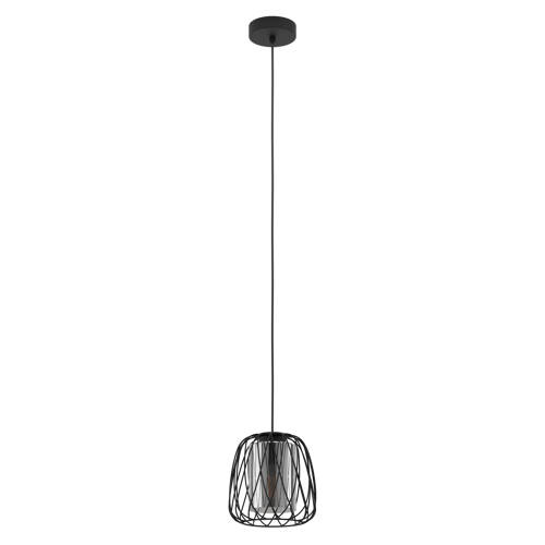 EGLO Floresta Hanglamp - E27 - Ø 19.5 cm - Zwart afbeelding
