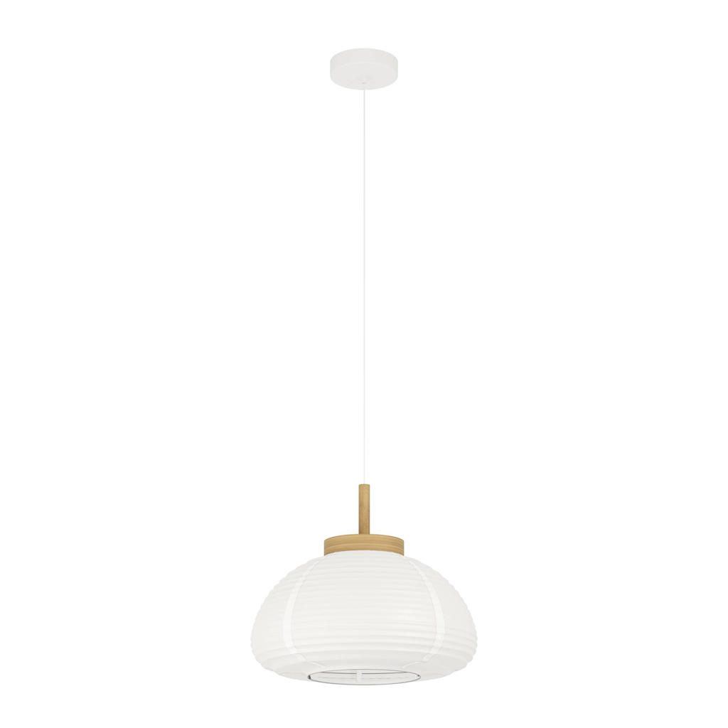 EGLO Summerhill Hanglamp - E27 - Ø 40 cm - Wit|Bruin - Papier