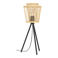 EGLO Hykeham Tafellamp - E27 - 57 cm - Driepoot - Staal/Bamboe - Zwart/Bruin