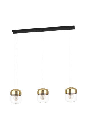 Maryvilla Hanglamp - E27 - 87 cm - Goud/Zwart