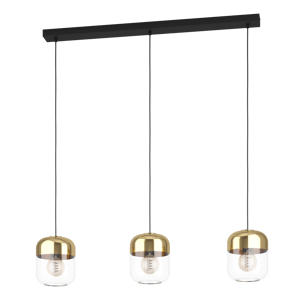 Maryvilla Hanglamp - E27 - 87 cm - Goud/Zwart  