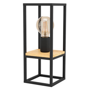 Libertad Tafellamp - E27 - 35 cm - Zwart/Bruin 