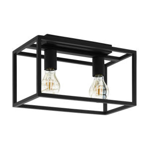 Eldrick Plafondlamp - E27 - 40 cm - Zwart