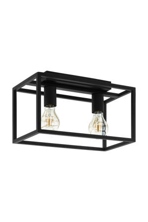 Eldrick Plafondlamp - E27 - 40 cm - Zwart