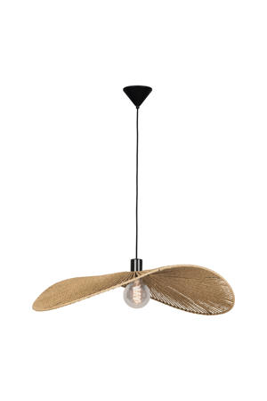Siruela Hanglamp - E27 - 80 cm - Bruin/Zwart - Papier