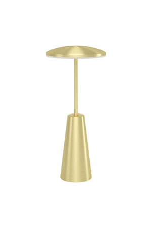 Piccola Tafellamp - Aanraakdimmer - Draadloos - 28 cm - Goud - Instelbaar wit licht - Oplaadbaar - Buiten en Binnen 