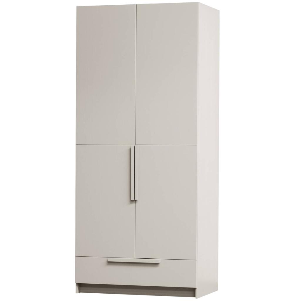 WOOOD WOOOD Pure 2-deurs Hang/Legkast Splitdeur - Grenen - Dust - 215x95x60