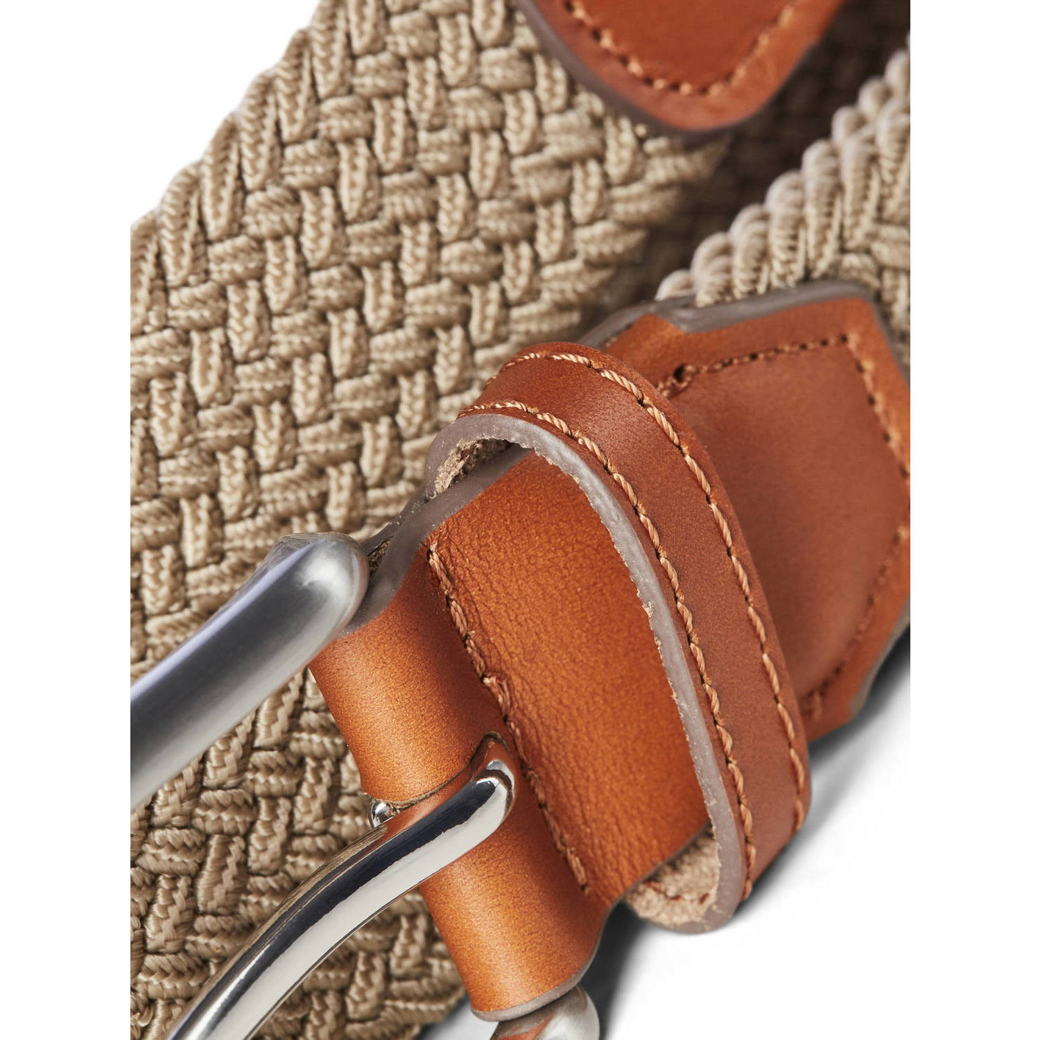 JACK & JONES PLUS SIZE riem JACSPRING bruin