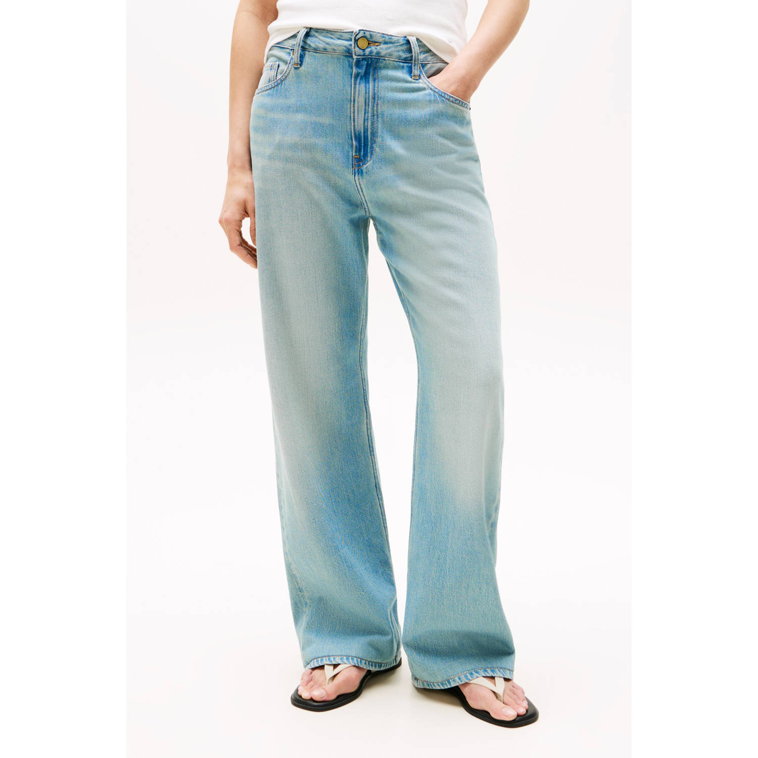 Tommy Hilfiger wide leg jeans light blue denim