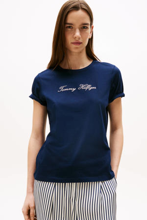 T-shirt donkerblauw
