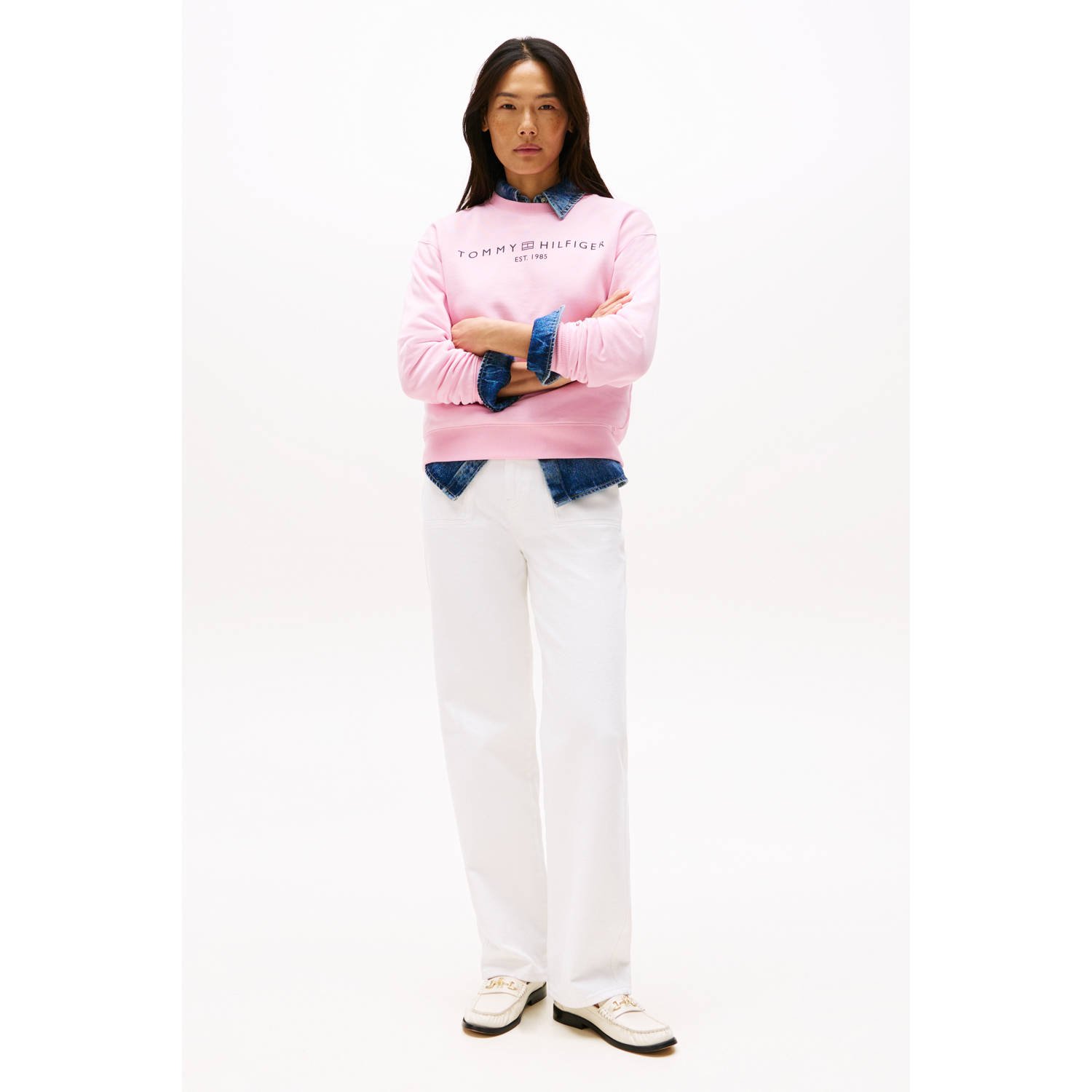 Tommy Hilfiger sweater roze