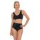 MAGIC Bodyfashion seamless high waist corrigerende string Shimmer zwart