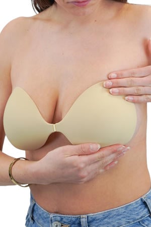 voorgevormde strapless plak bh My Magic lichtbeige