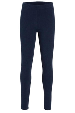 fleece legging donkerblauw melange