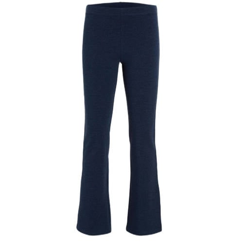 anytime flared fleece legging donkerblauw melange afbeelding