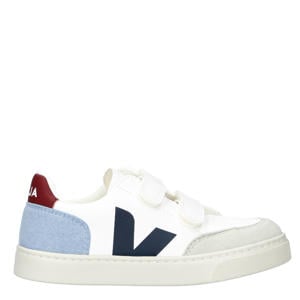 SMALL V-12 leren sneakers wit/blauw/rood