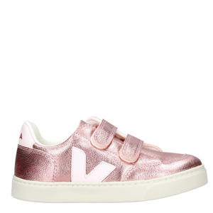 SMALL V-12  leren sneakers roze metallic