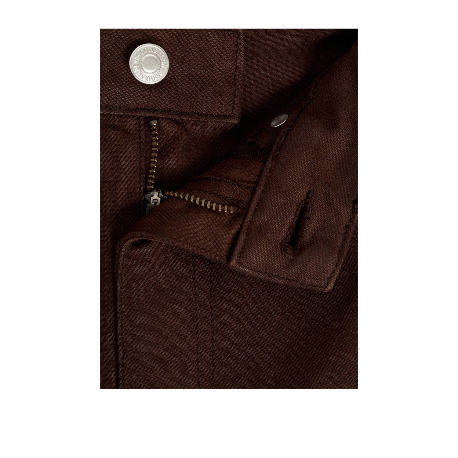 Mango high waist mom jeans donkerbruin