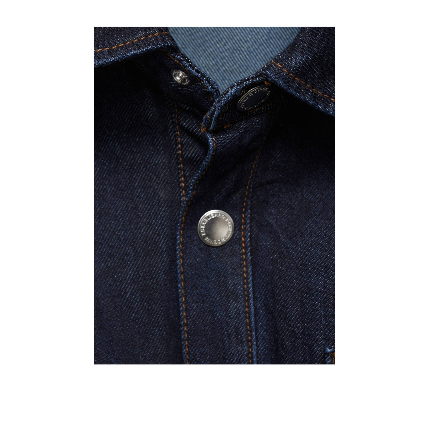 Mango straight jumpsuit dark blue denim