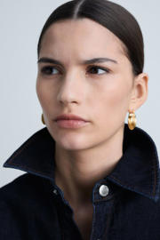 thumbnail: Mango denim straight jumpsuit dark blue denim