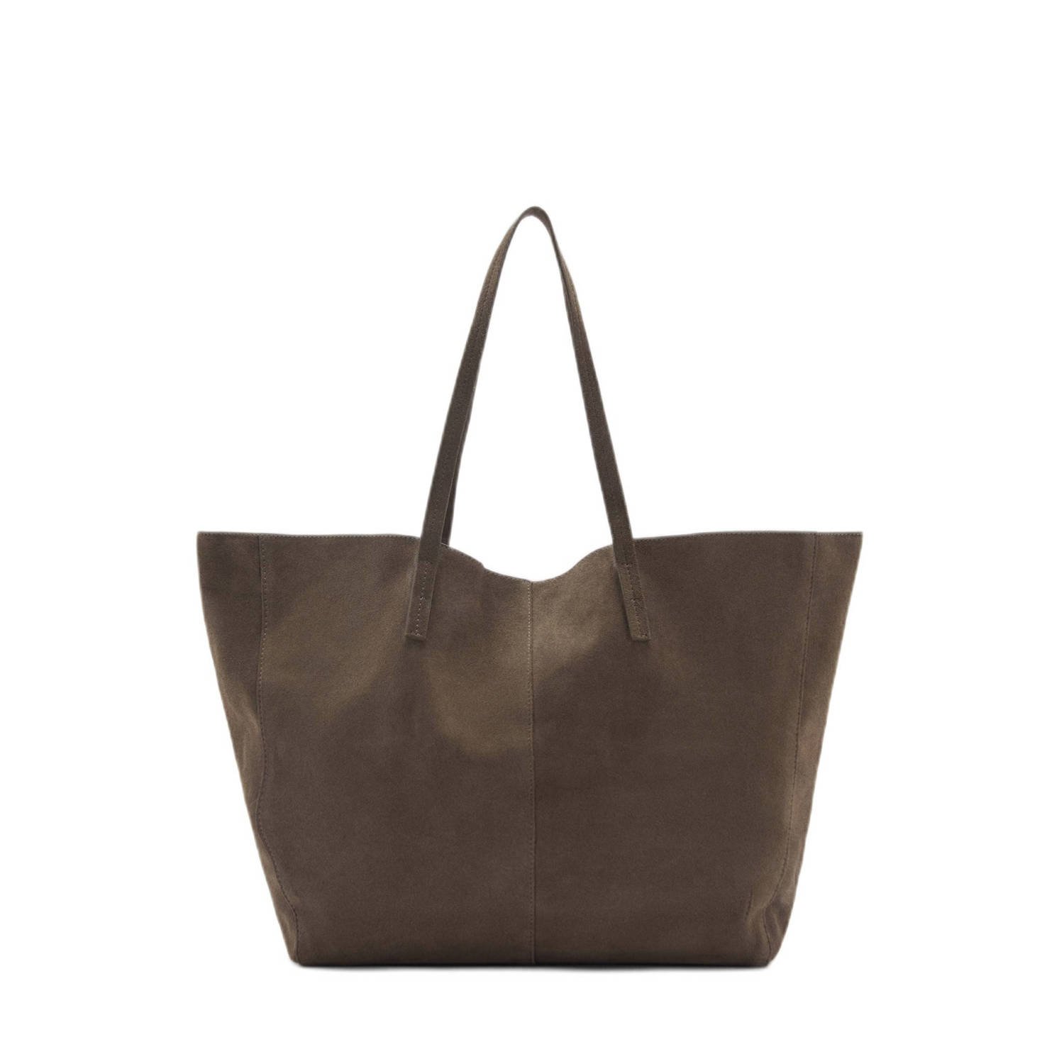 Mango suede shopper kaki