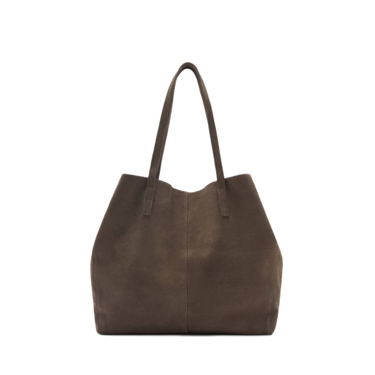 Mango suede shopper kaki