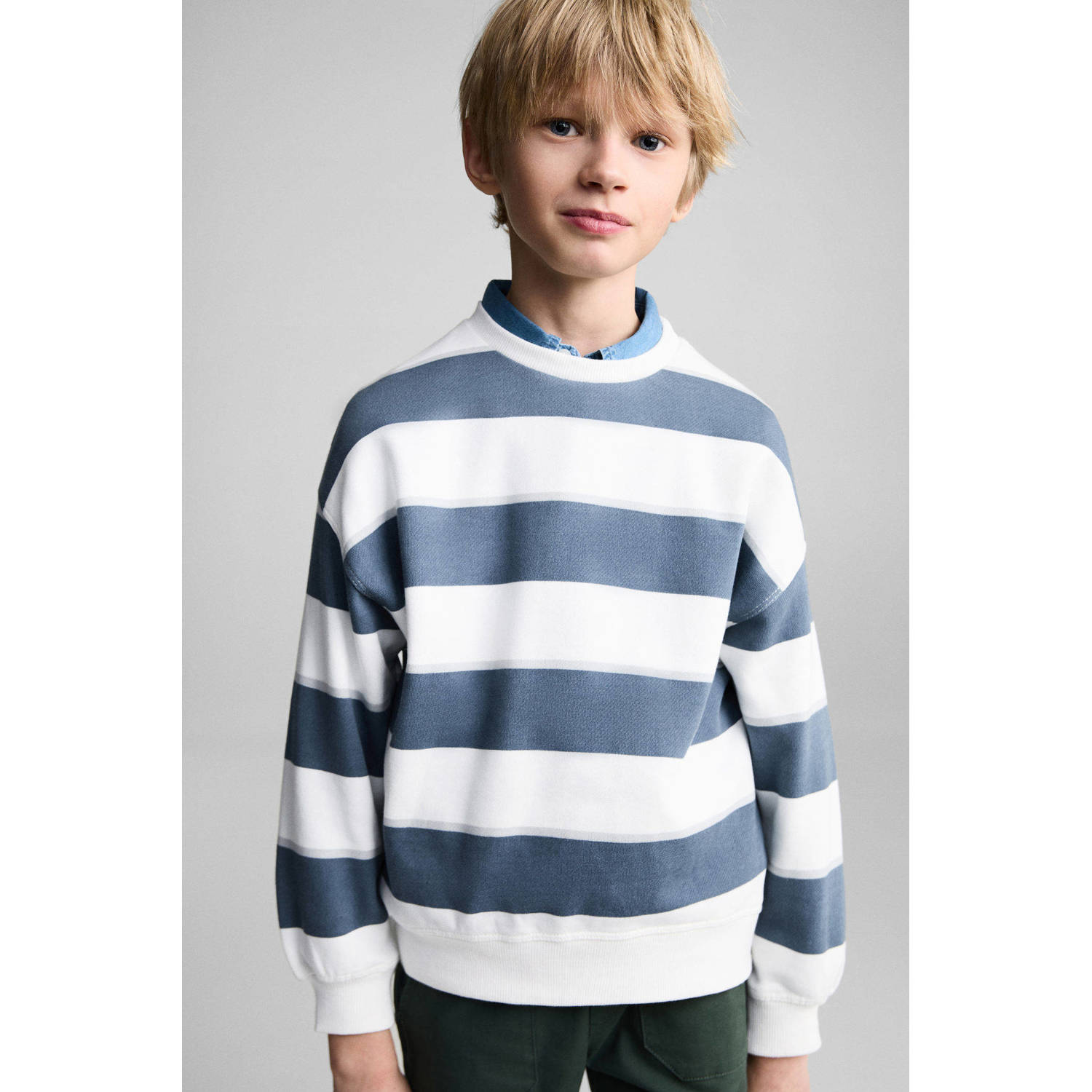 Mango Kids sweater blauw