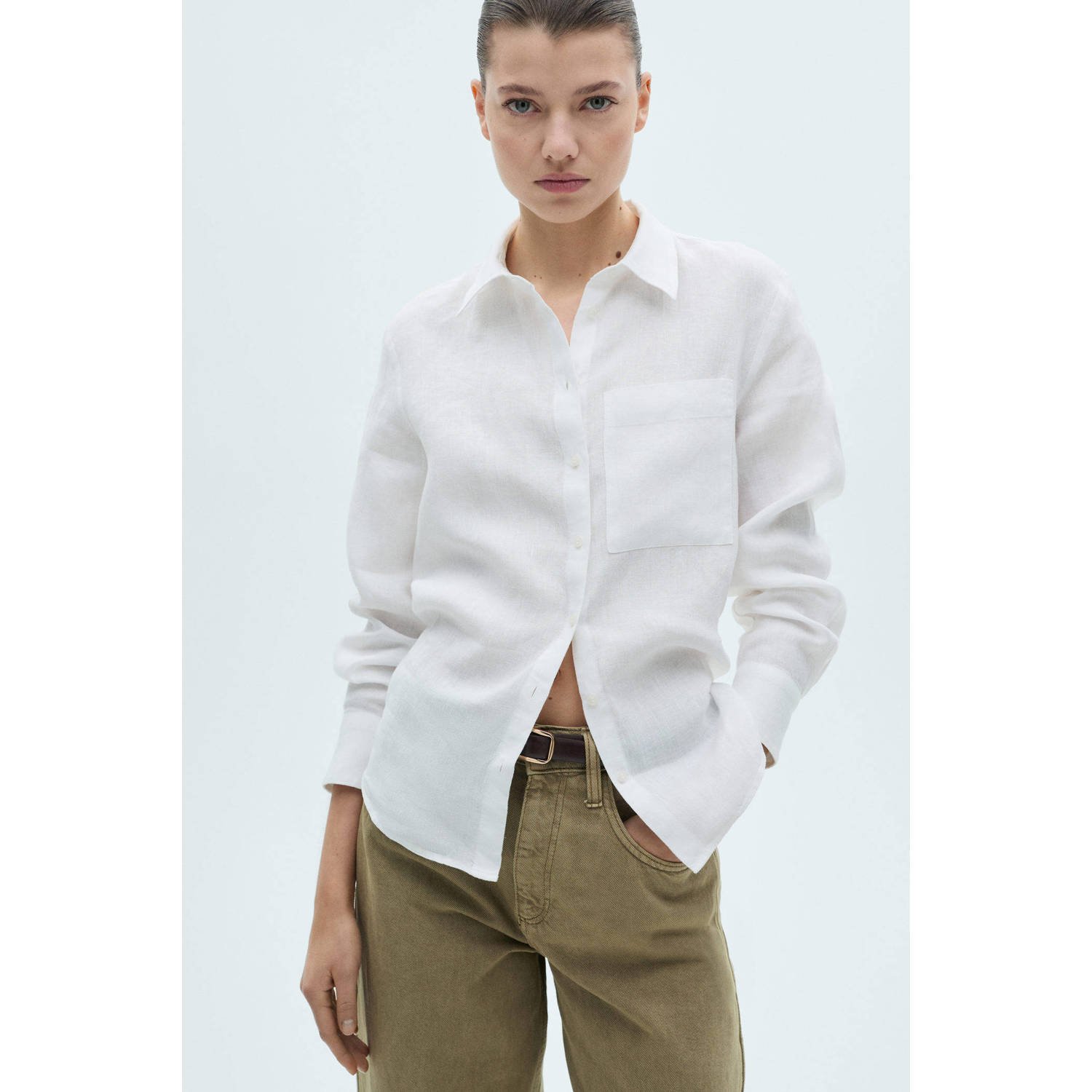 Mango blouse wit